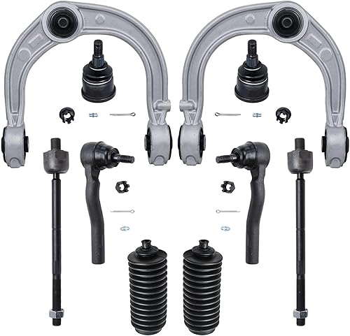 Miniatura 33 de Detroit Axle - Kit de suspensión frontal de 10 piezas para Chevy Trailblazer GMC Envoy XL Buick Rainier 9-7X Ascender, inferior y superior, 4 brazos
