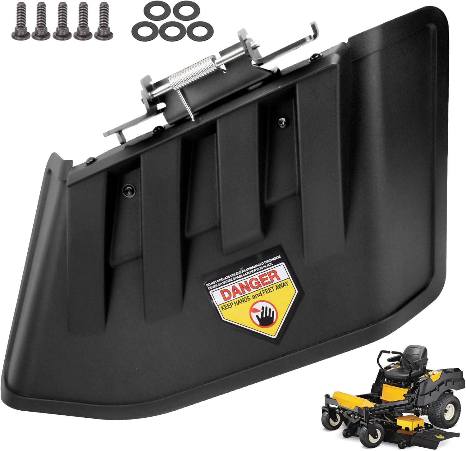 631-05544 Discharge Chute Assembly W/Spring, Iron Construction & Rod Fits for Troy-Bilt Craftsman CUB Cadet Z RZT LX SX SZ 48 54 60 S L LZ Series Lawn Mower