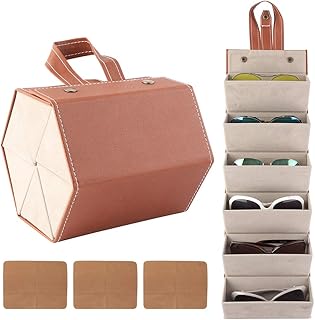 Sponsored Ad - Livtor Sunglasses Organizer 6-Slot EyeGlasses Storage Display Travel Case