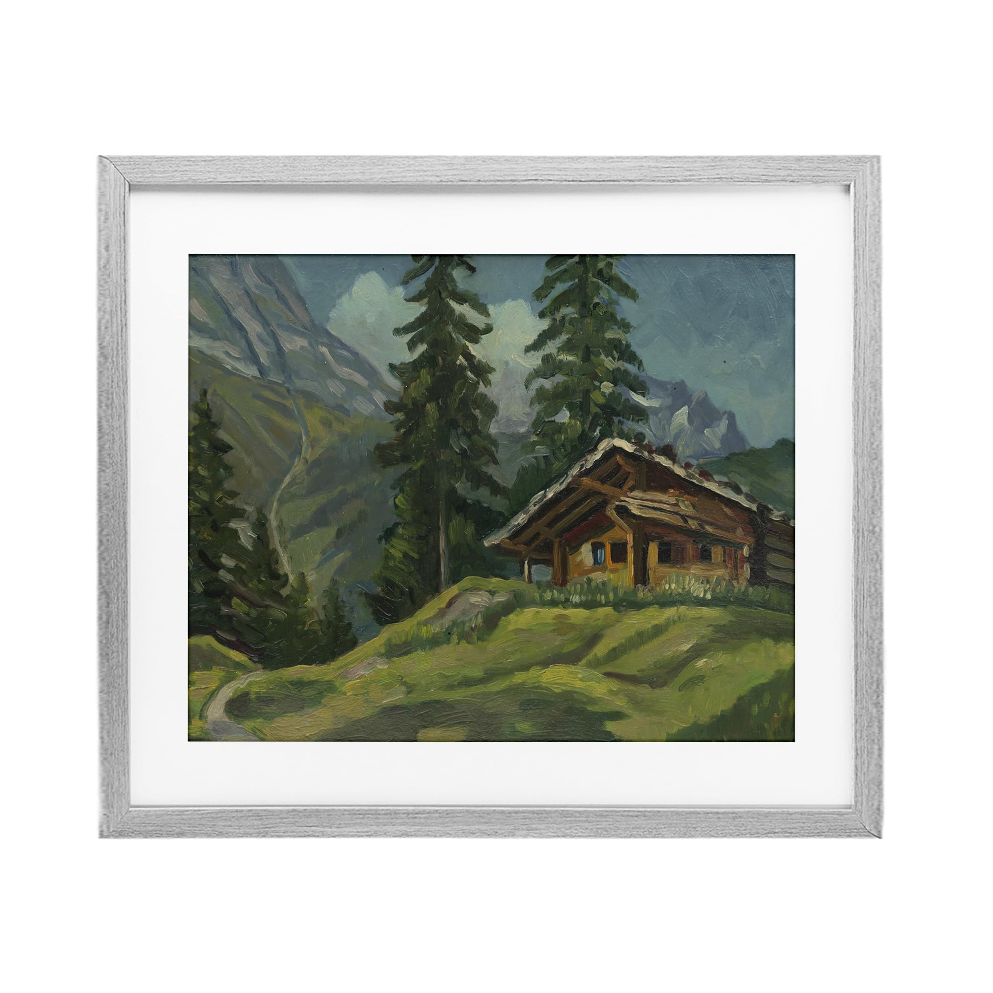 Affiche Cabin At Base Of Mountain pour décorer un petit espace mural