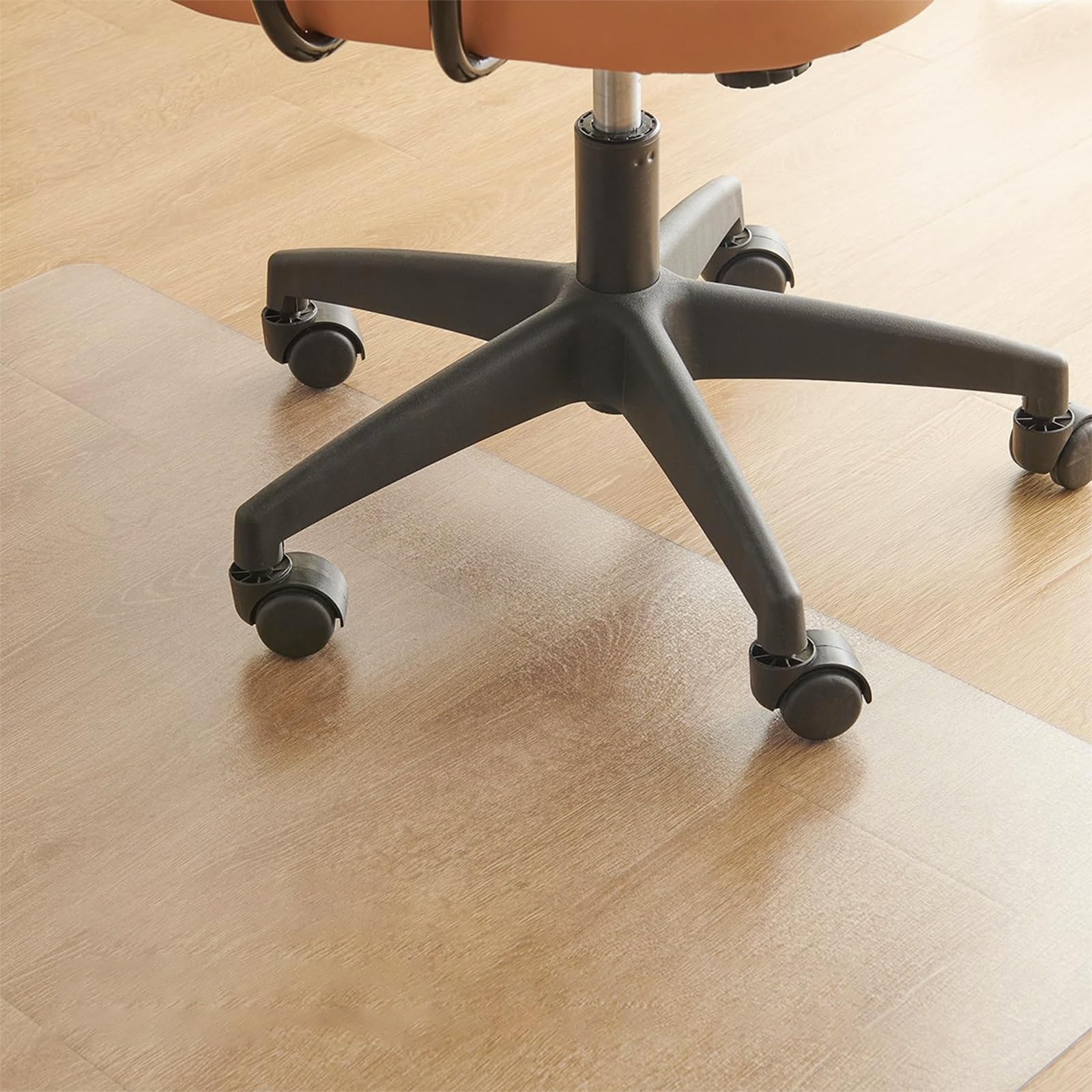 Non-slip Office Chair Mat 1.5mm, Large Rectangle Clear Desk Chair Mat, Anti Scratch Floor Protector for Entrance Hall Bedroom and Computer Swivel Chair, Easy to Cut(80cm x 150cm)