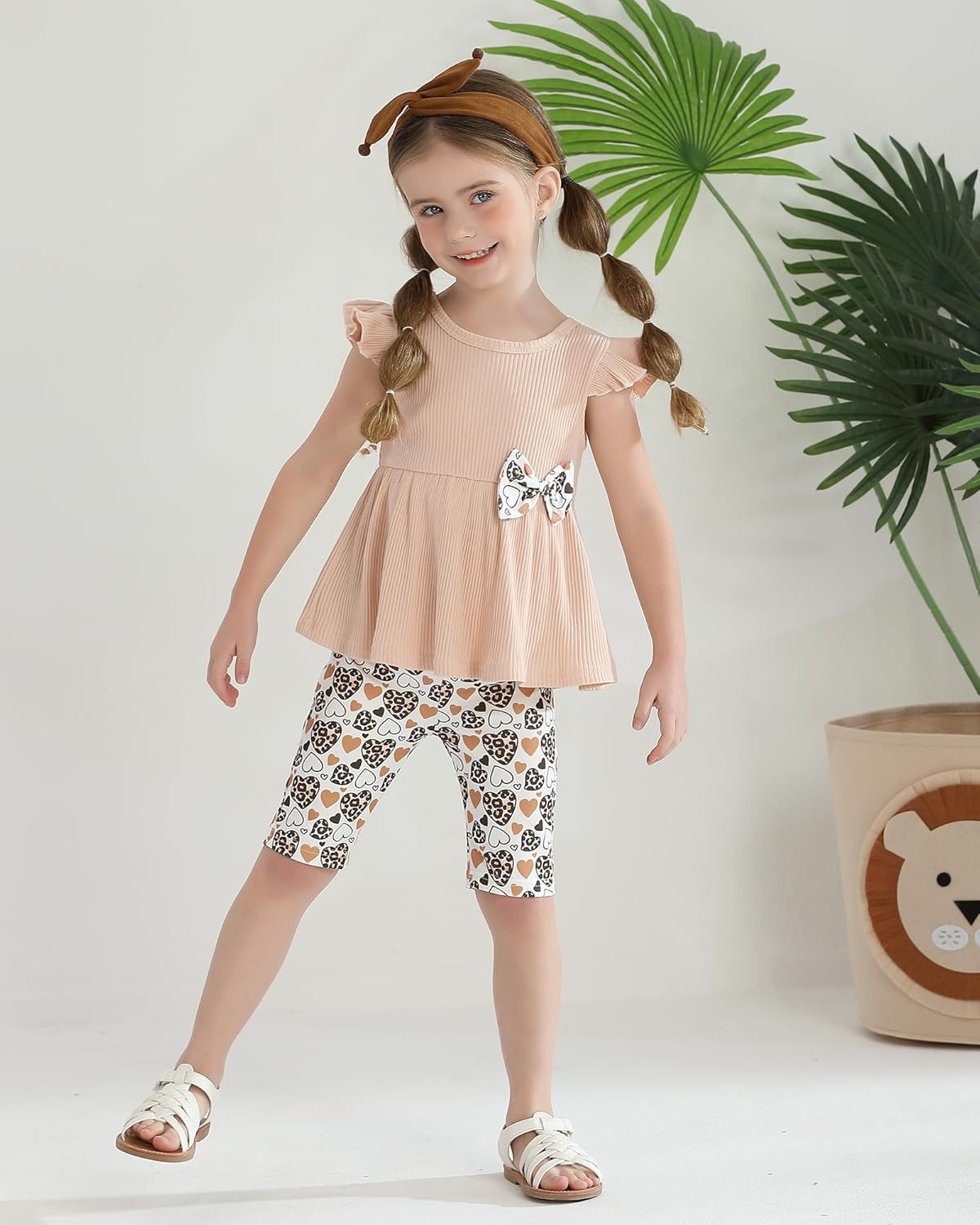 WESIDOM Toddler Girl Clothes Layered Ruffle Top Floral Shorts Cute Toddler Girls Summer Outfits 2Pcs Clothing Set - Image 2