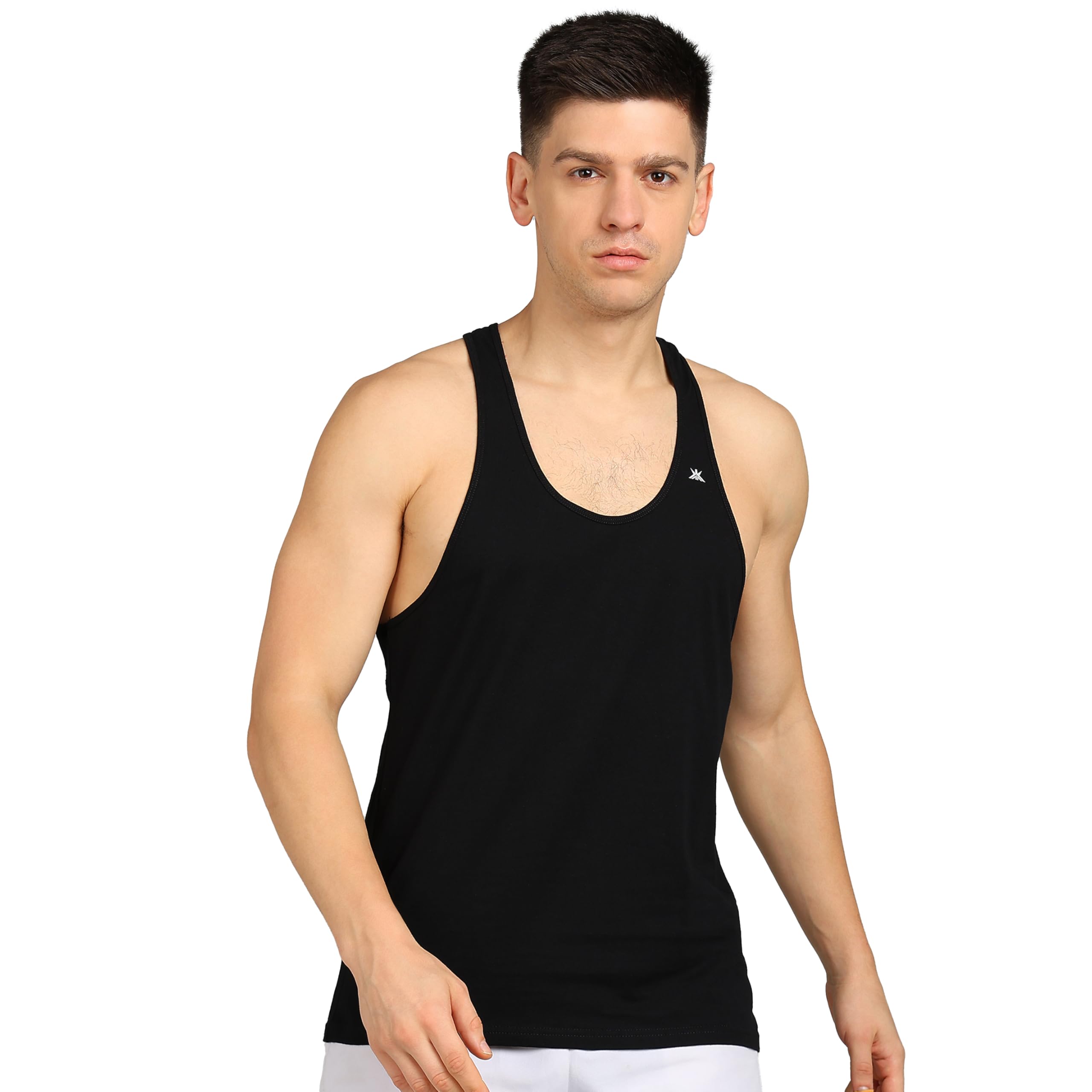 kobo KV-01 Tank Top Gym Vest Stringer 100% Cotton (Imported)-picture-41