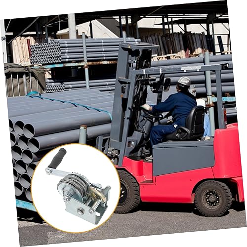 Miniatura 9 de Mobestech Cabrestante de mano para remolque de barco, mini cabrestante de 500 libras, 23.0 ft, cable de acero, diseño compacto para un fácil