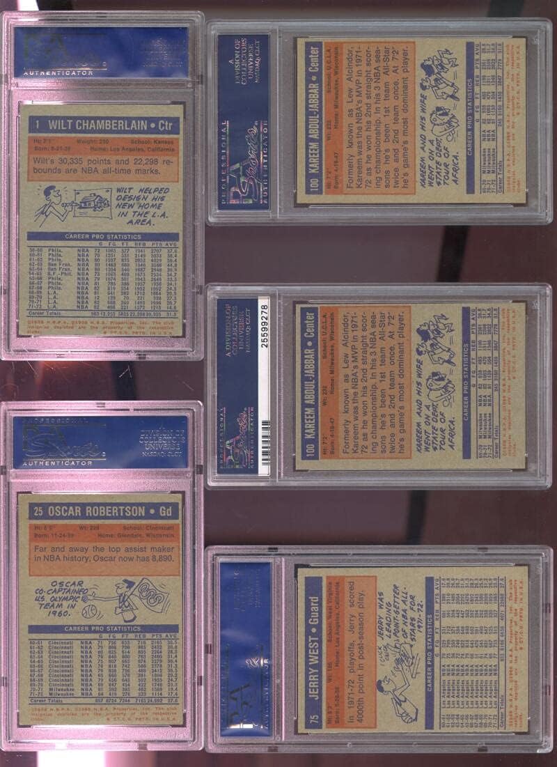 1972 Topps #100 Kareem Abdul-Jabbar PSA 8 Graded Basketball Card NBA 1972-73