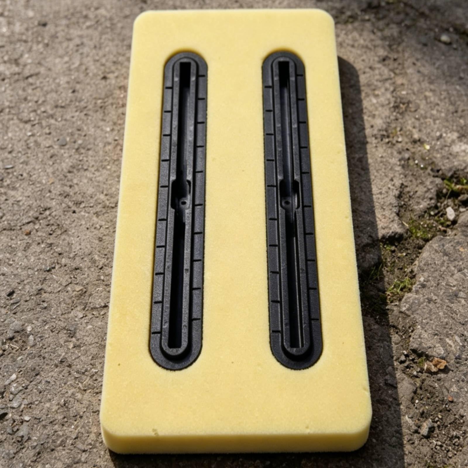 Aileron de Planche de Surf Support de Boîtier de Dérive Plate Arrondis Double en Plaque PVC pour Installation Simple sur, 39 19 3.5CM avec Boîte De Gouvernail Noire