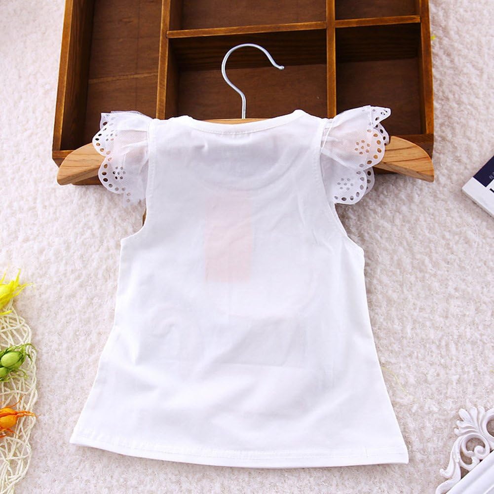 Monvecle Baby Girl Boys to Toddler 2-pcs Cotton Short Sleeve Top + Shorts Set