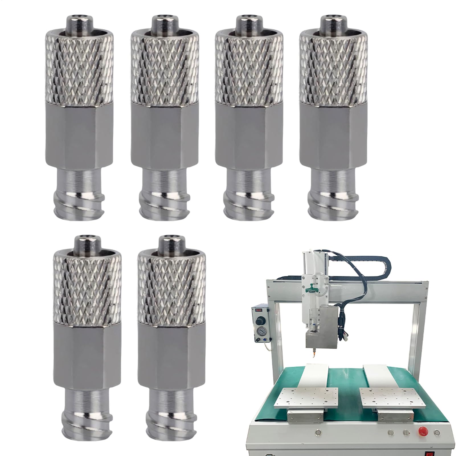 Luer Lock Adapter – Adattatore Luer per casa officina, estensori filettati di precisione, connessione in metallo per lubrificazione industriale, casa automobilistica, laboratorio agricolo