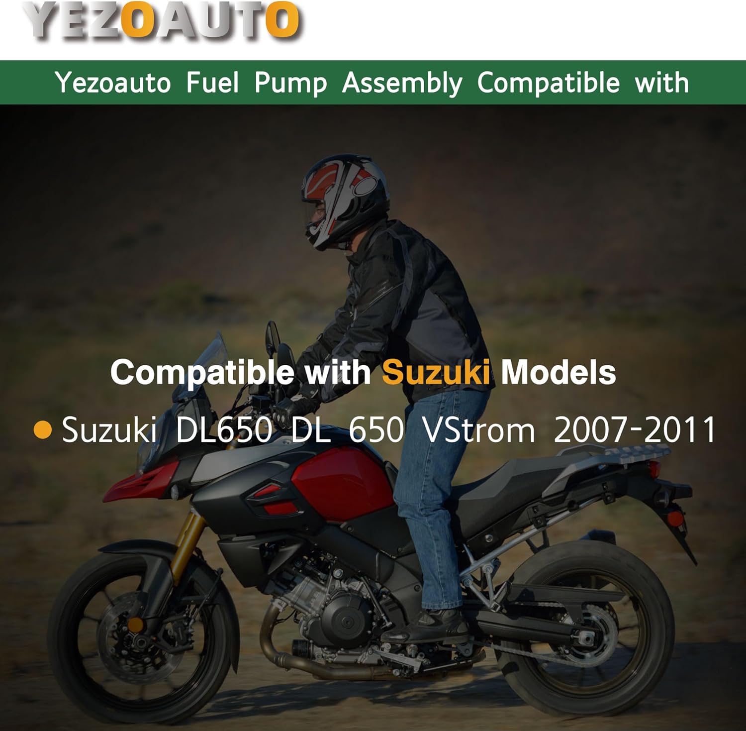 Fuel Pump Module Assembly Compatible with Suzuki VStrom 650 DL650 DL650A ABS 2007-2011 Replace OE 15100-27G00 UC-T35SU52 15100-11J00 - Image 3