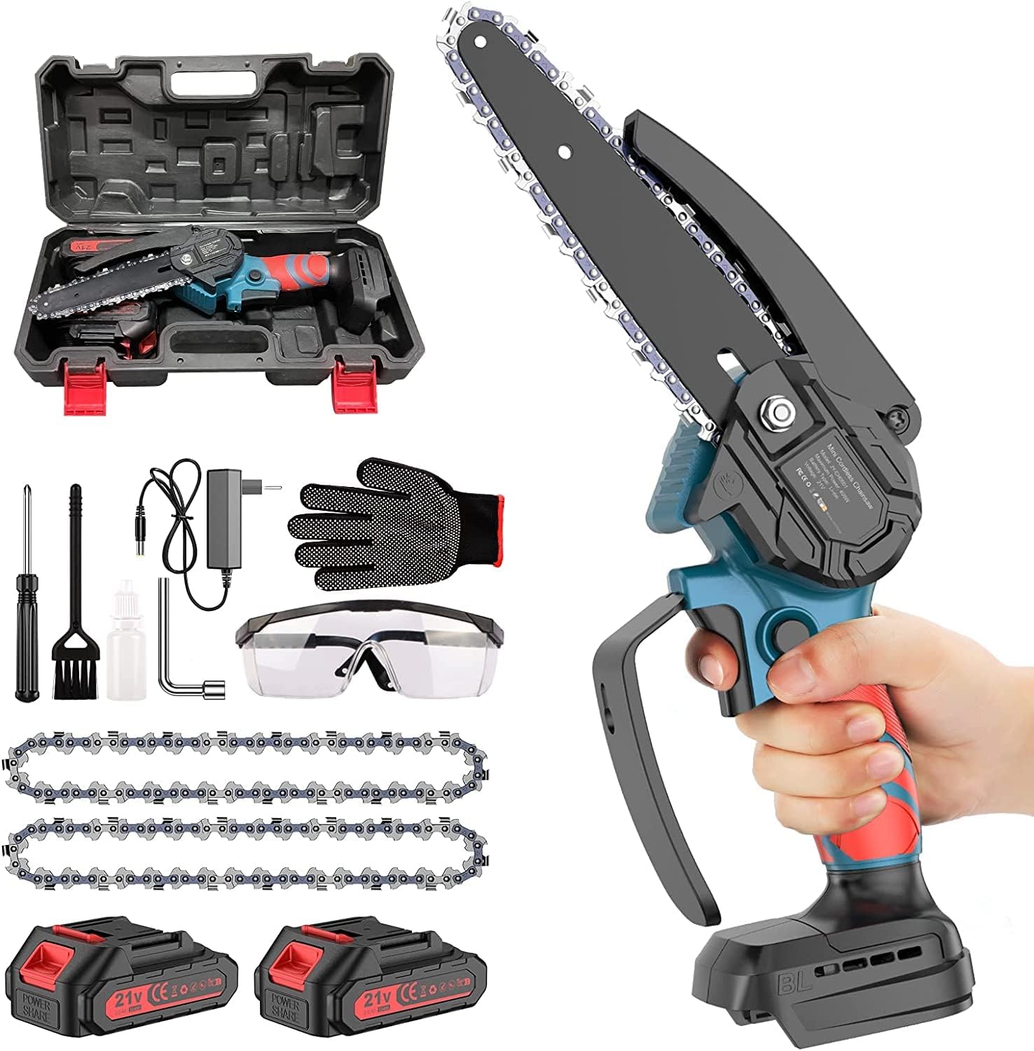 Teorema Tronçonneuse Jouet à Batterie – Sons Réels – Chaîne Rotative – Plastique Résistant – Dès 3 Ans – Jeu Extérieur