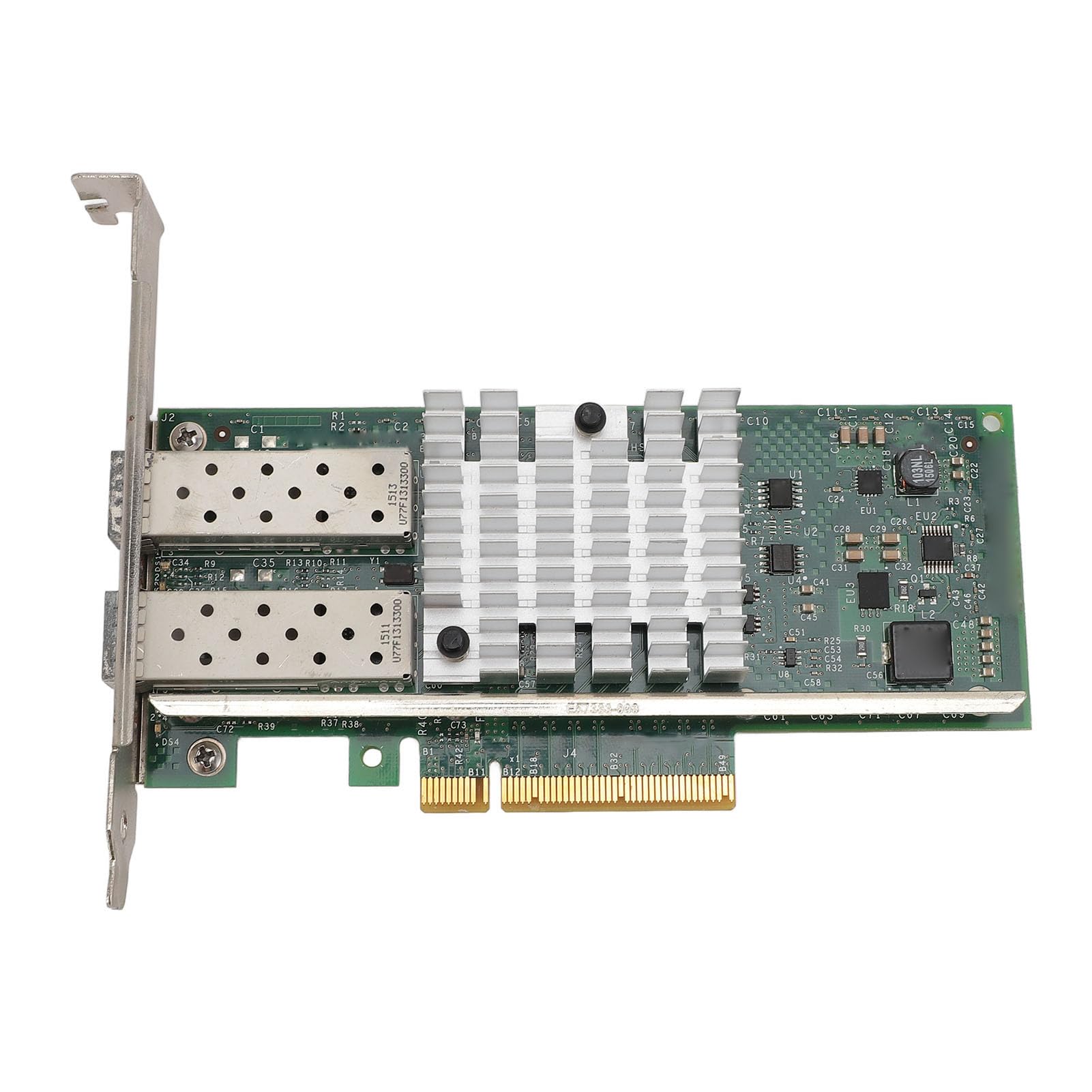 Scheda di Rete PCIE 10Gb Ethernet, Adattatore LAN Duale SFP+ PCIE X8, Alta velocità di Trasferimento Dati per Server con Moduli Fibra Ottica per Storage