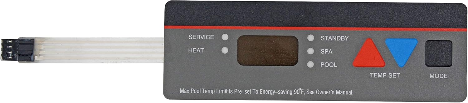 Bezel and Keypad Assembly Replacement Kit FDXLBKP1930 Compatible with Hayward Universal H-Series Low NOX Pool Heater Fits Models H150FDN, H200FDN, H250FDN, H300FDN, H350FDN, H400FDN, H150FDP
