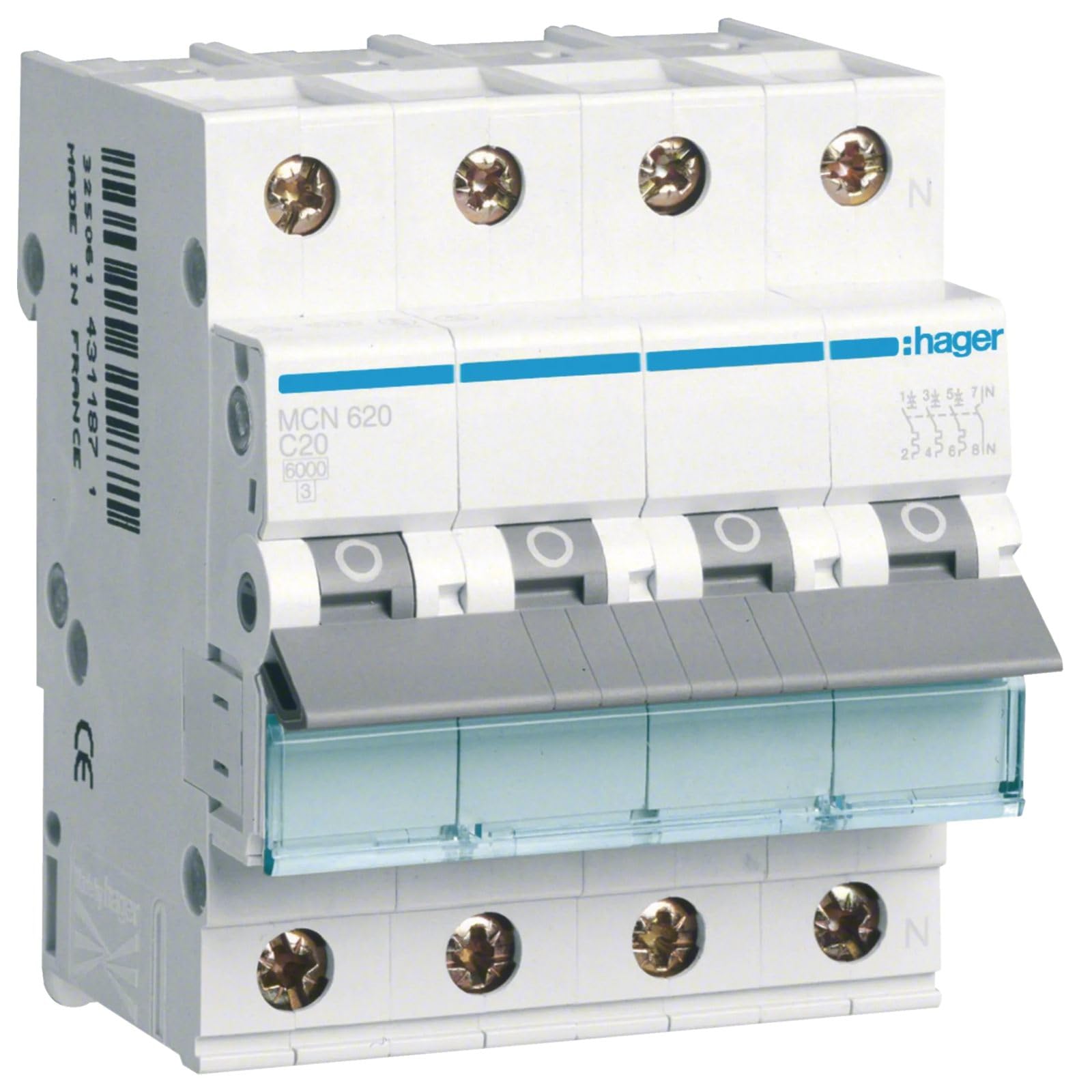 Hager MCN 620 Leitungsschutzschalter, 1er pack