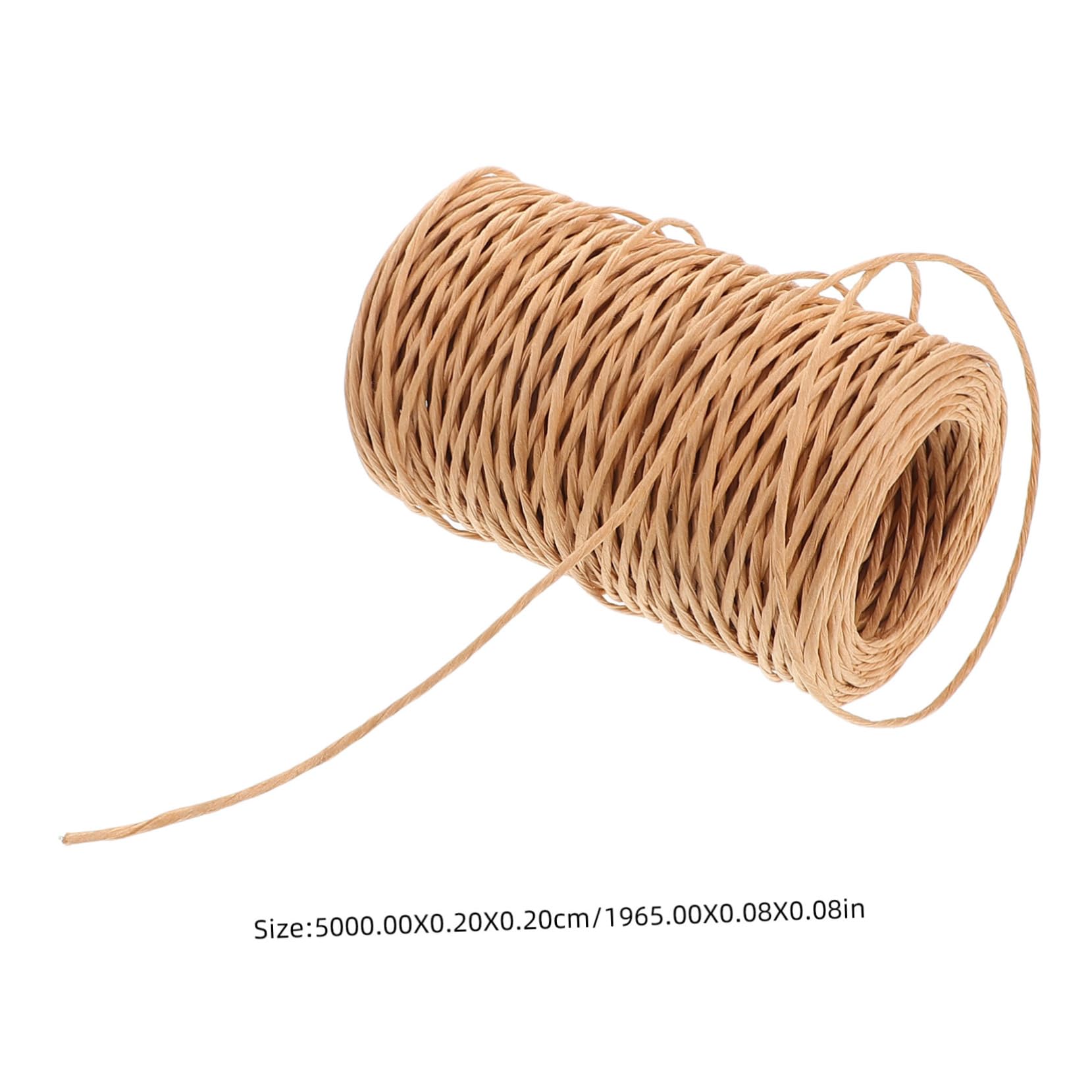 HOODANCOS 1Roll Handmade Jute Paper Twine for Lampshades Crafting Rope for DIY Projects Home Decor Southeast Asian Style Designs Versatile Paper Rope Material