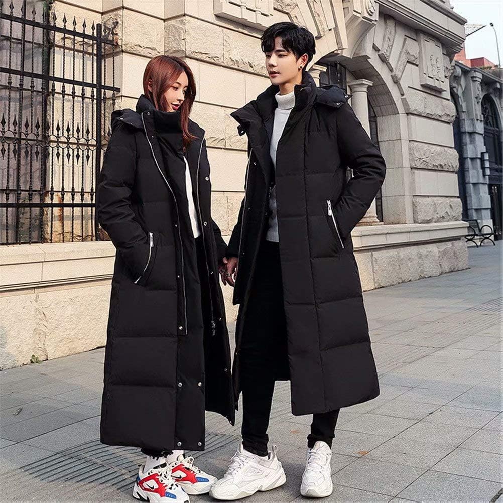 Uillui ダウンコート 超ロング ダウンジャケット メンズジャケット レディースコート ペアルック 男女兼用 厚手アウター 防寒