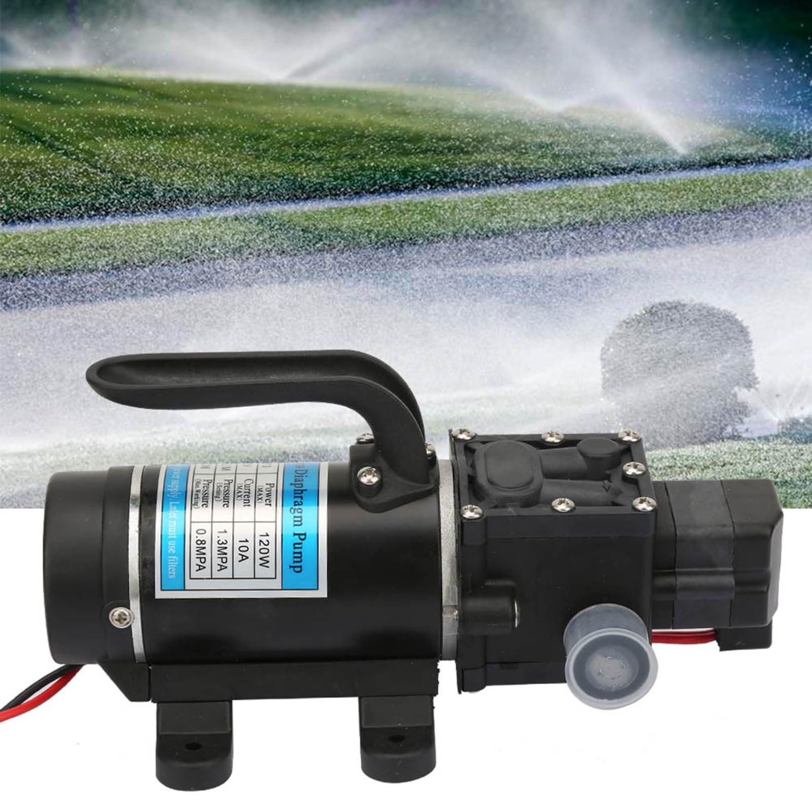 Pompa idraulica elettrica, pompa a membrana autoadescante 12V 120W Pompa a membrana 10L/m per idropulitrice(12V 3210YD-12-120FS)