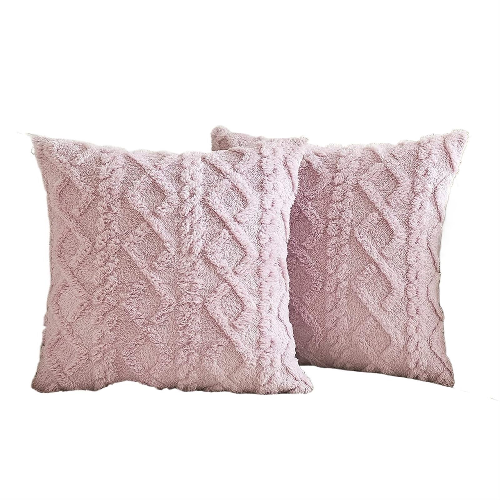 Housse de coussin en velours doux 45x45 cm lavable pour canapé