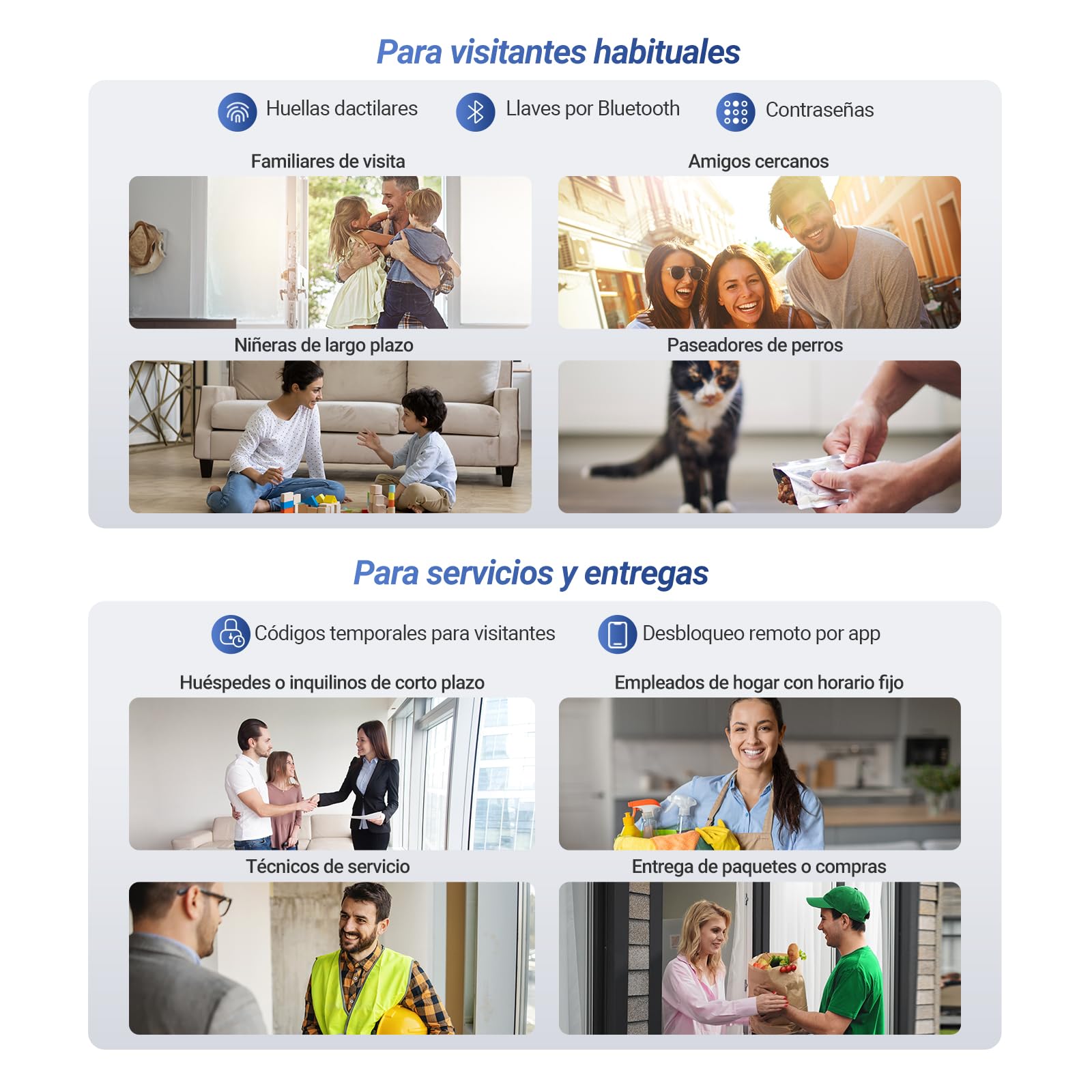 EZVIZ Y2000FVS Cerradura Puerta Exterior Inteligente Reconocimiento Facial