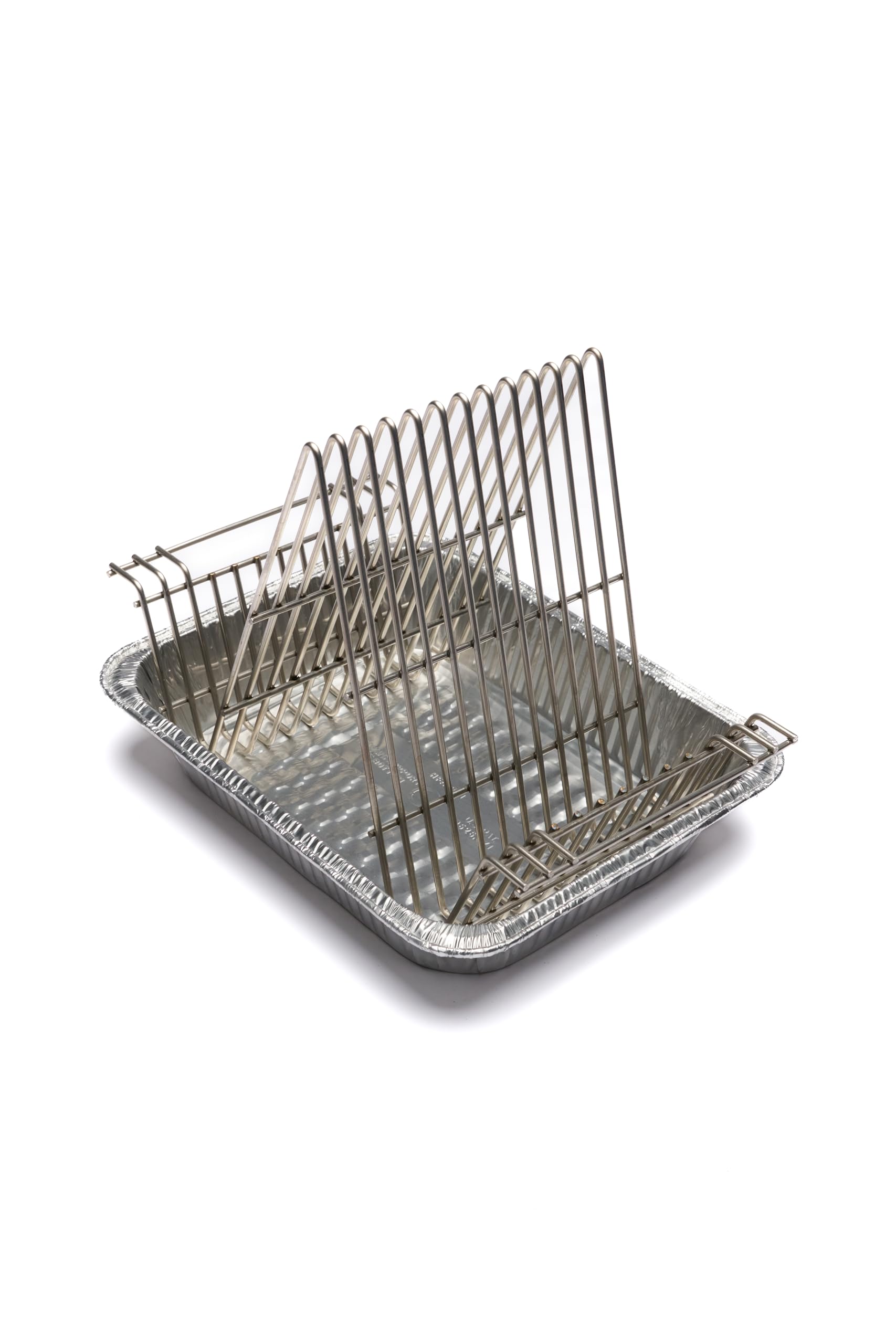 Hunsaker Chicken N Pork Rack for Half Pan - Ideal for Poultry and Ribs, Perfect for Drum Smokers - Enhance Your BBQ Experience with This Versatile Rack
