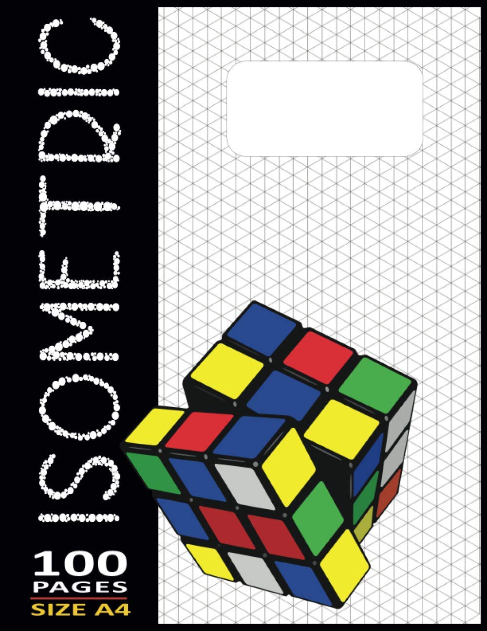 Isometric Paper Triangle Notebook 8.5"X11" Inches - 100 Numbered-Page: Blade Grid Perspective with Reduced Line Thikness Isometric Graph Paper (3D Notepad)