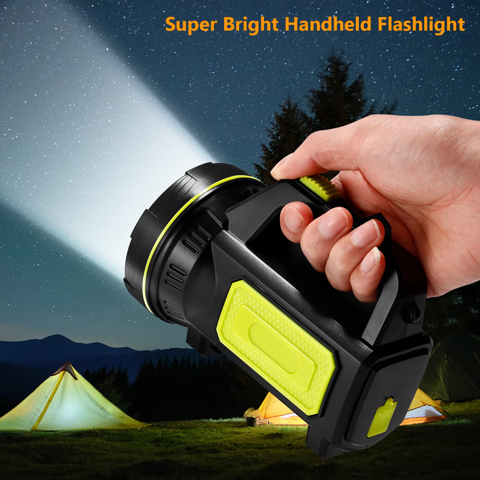 GEOKILO Rechargeable Super Bright LED Flash Light, Portable, High Powered - Image 3