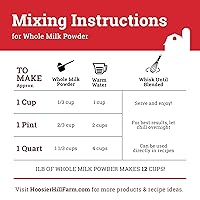 Vista 7 de Leche entera en polvo de Hoosier Hill Farm, 1 libra (paquete de 1)
