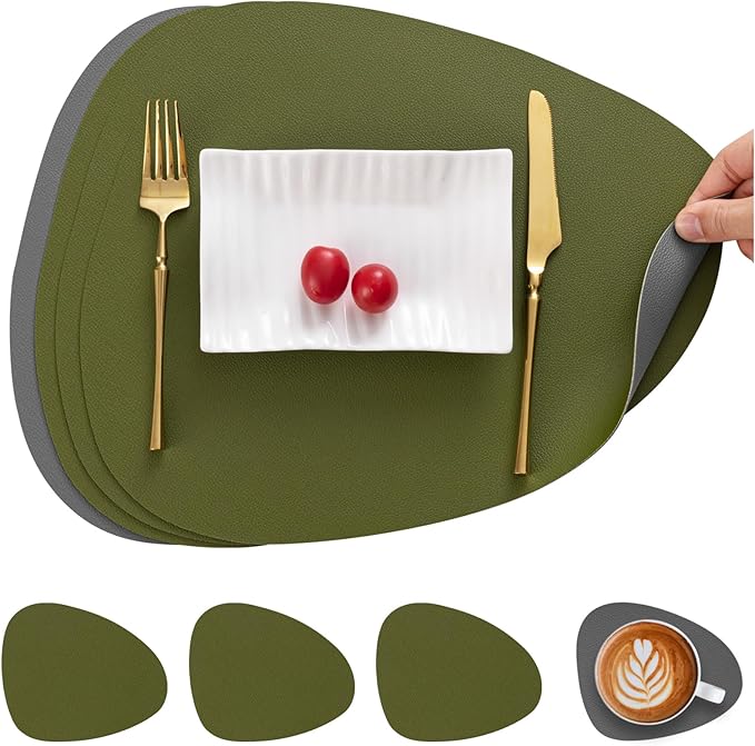 10 Best Waterproof Table Mats And Coasters For Your Kitchen Myir Jun Leather Sets - August 2025