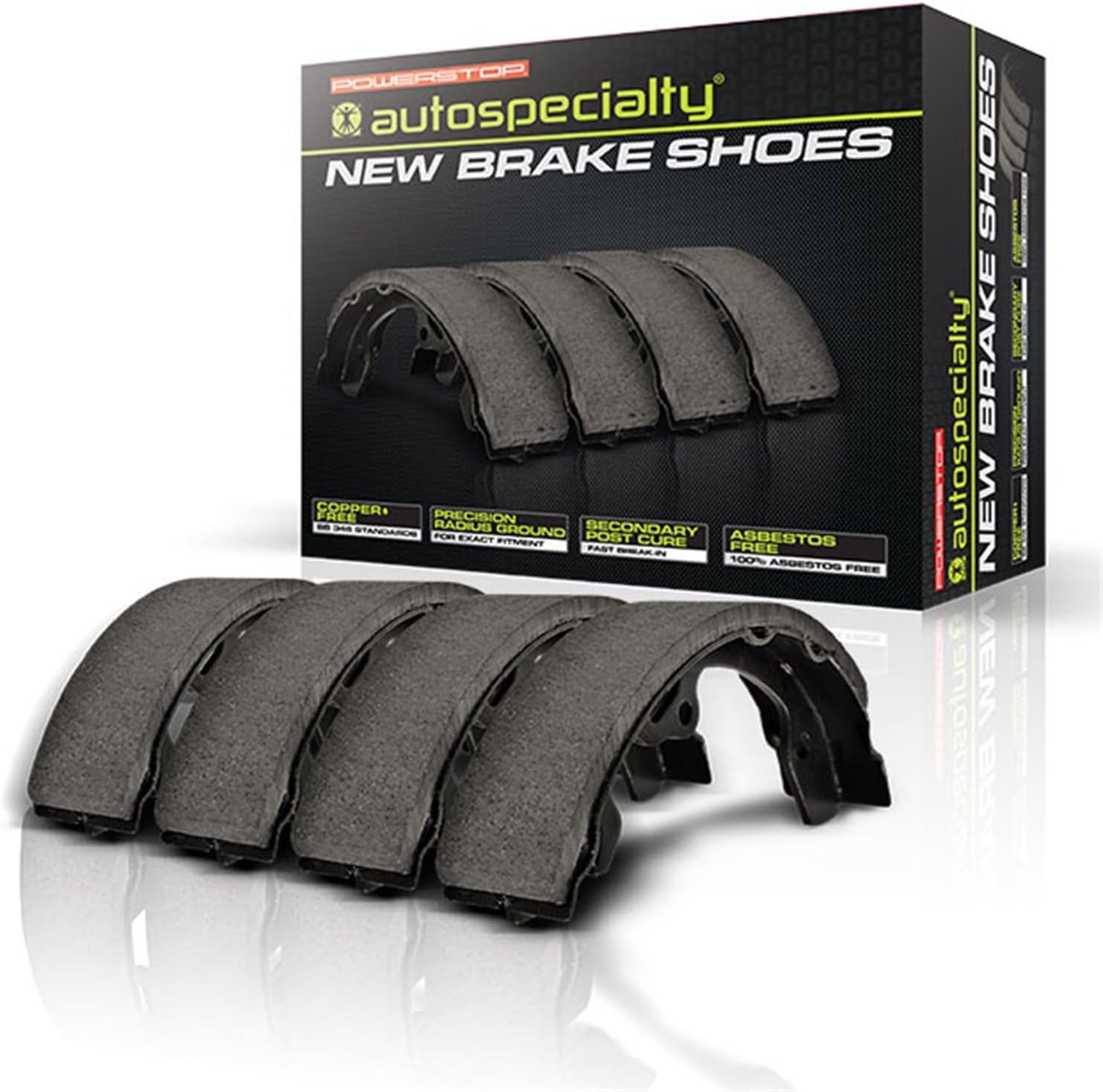 PowerStop Rear Parking Brake Shoes for American Motors Matador 1971-76 |Chrysler Cordoba 1975 |Dodge 880 1965 |A100 1964-70 |A108 Van 1967-70 |Dodge B100 1975 - Brake Shoe Replacement, B333