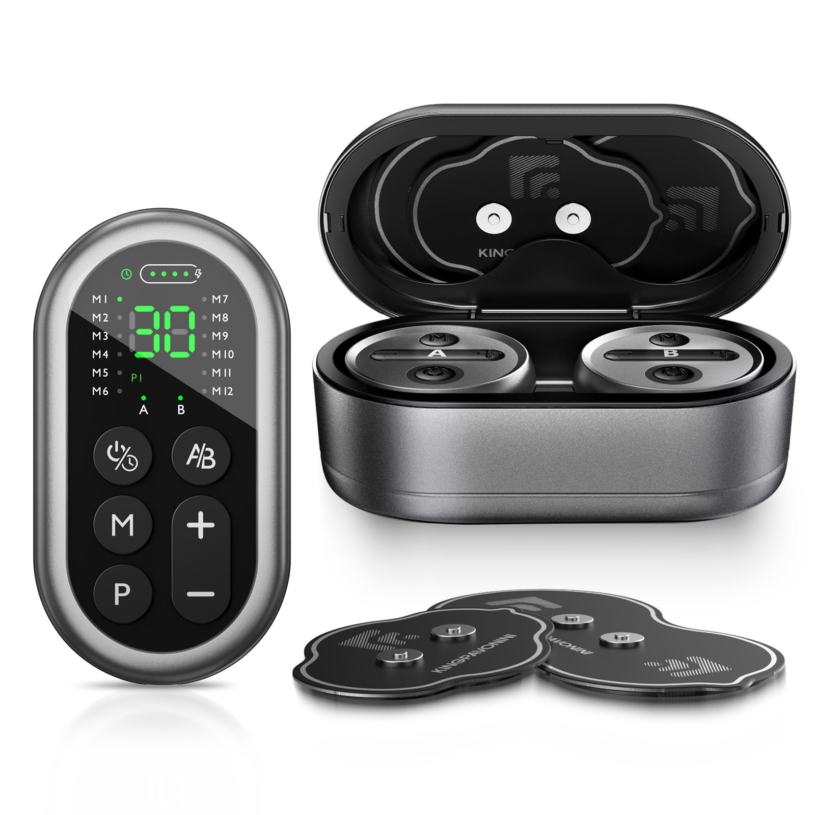 Kingpavonini 48 Modes Wireless TENS Unit Muscle Stimulator, Model HZ9151B
