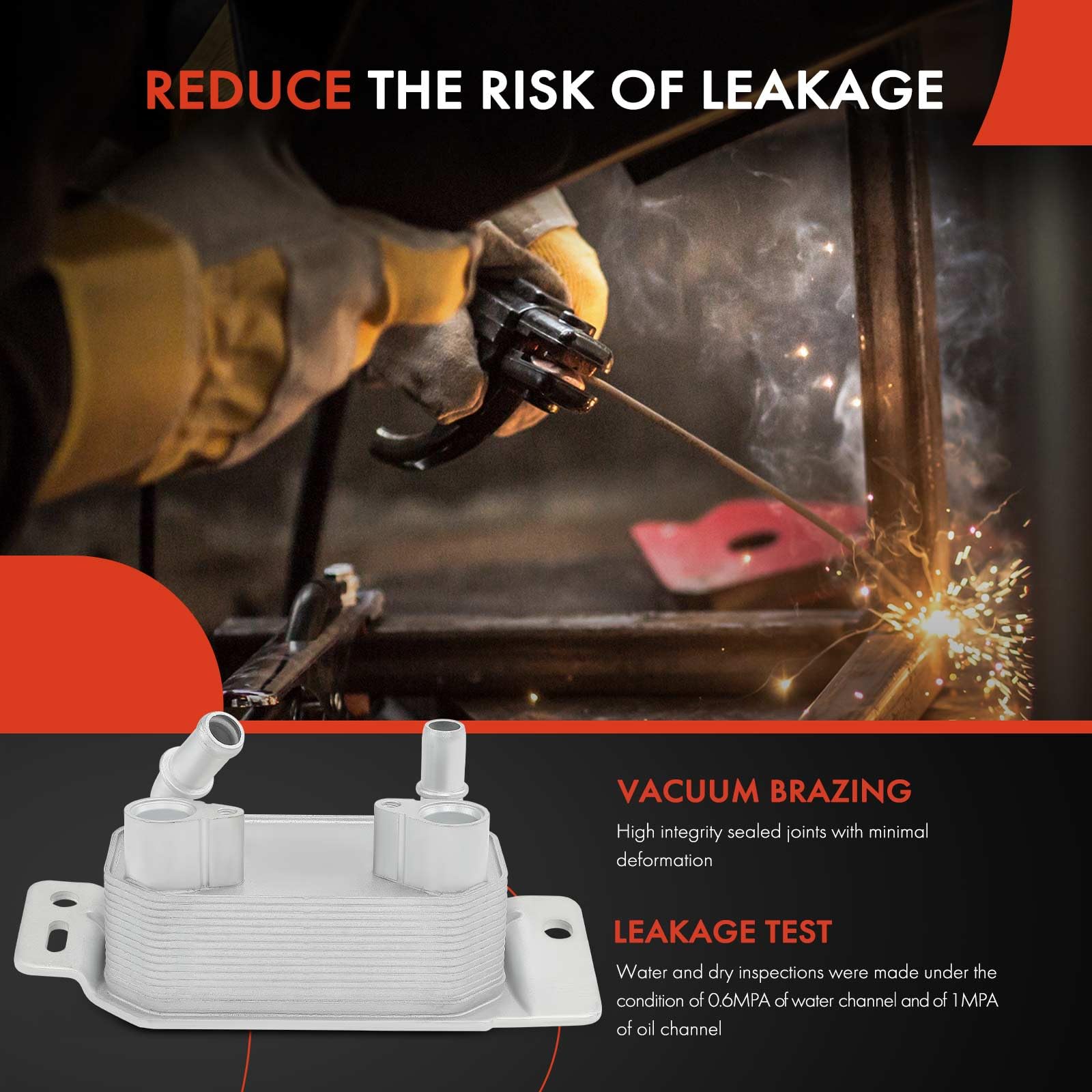 JDMON Transmission Oil Cooler Remplacement Pour Algeria