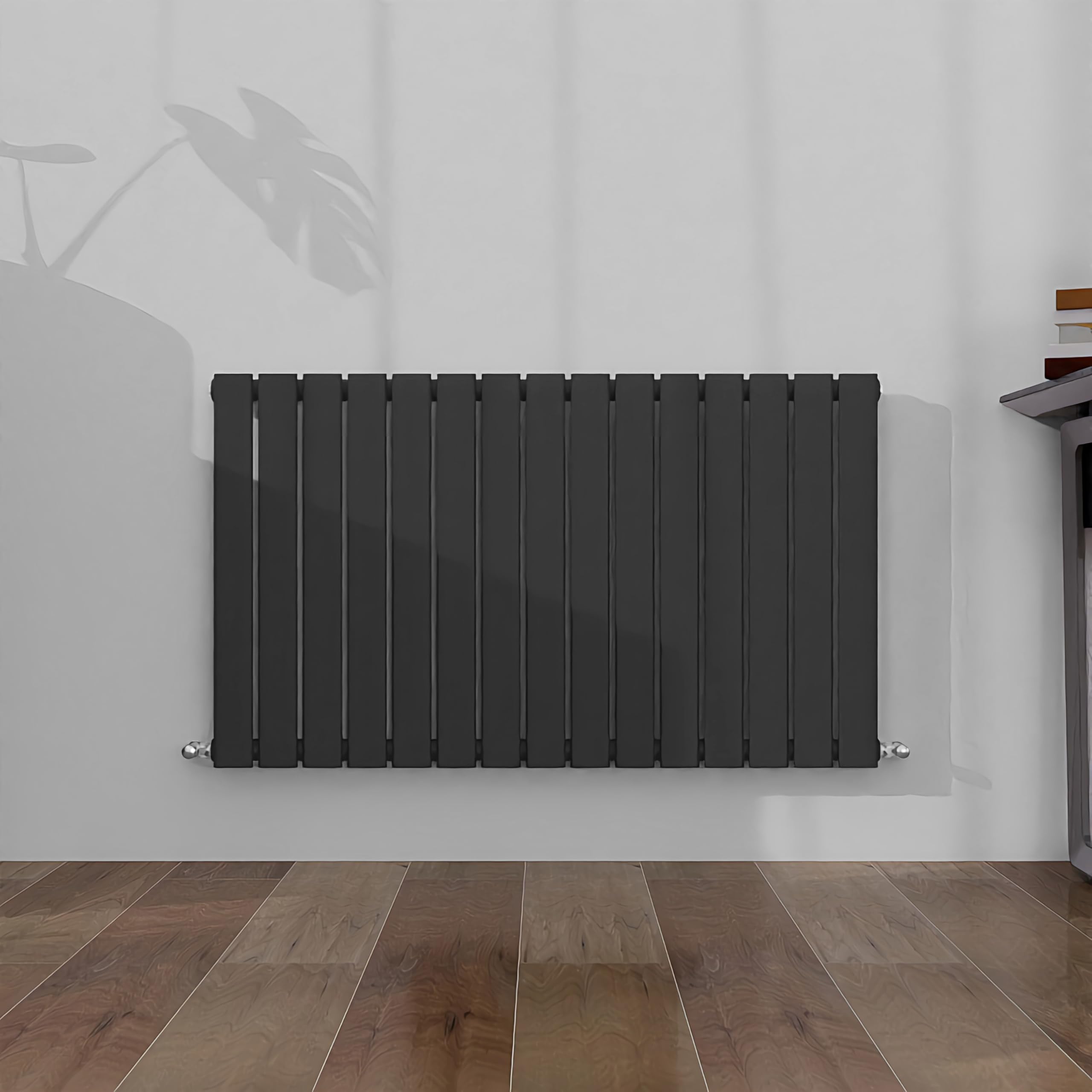 SLINE SANITARY 600x1020mm Horizontal Radiator Anthracite Single Modern Flat Panel Central Heating Radiator