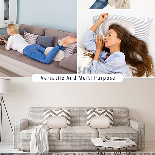 Miniatura 7 de Squish Bean Bed - Almohada de microperlas para el cuerpo, suave y fresca, tela de apoyo para cuello y espalda, almohada de viaje, colores divertidos