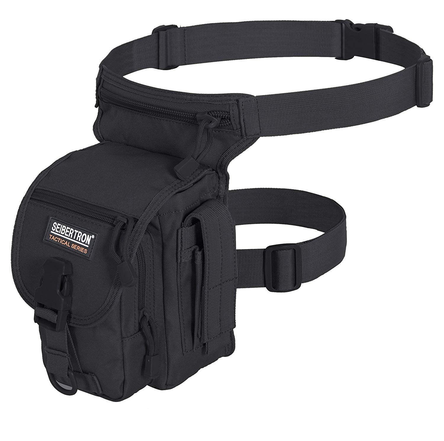 Seibertron wasserdichte Motorradbeintasche Multi Pack Leg Bag (Black)