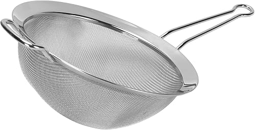 Miniatura 8 de Colador de malla de acero inoxidable 316, colador de tamiz de alambre grande, colador de acero para alimentos con mango resistente para pasta,