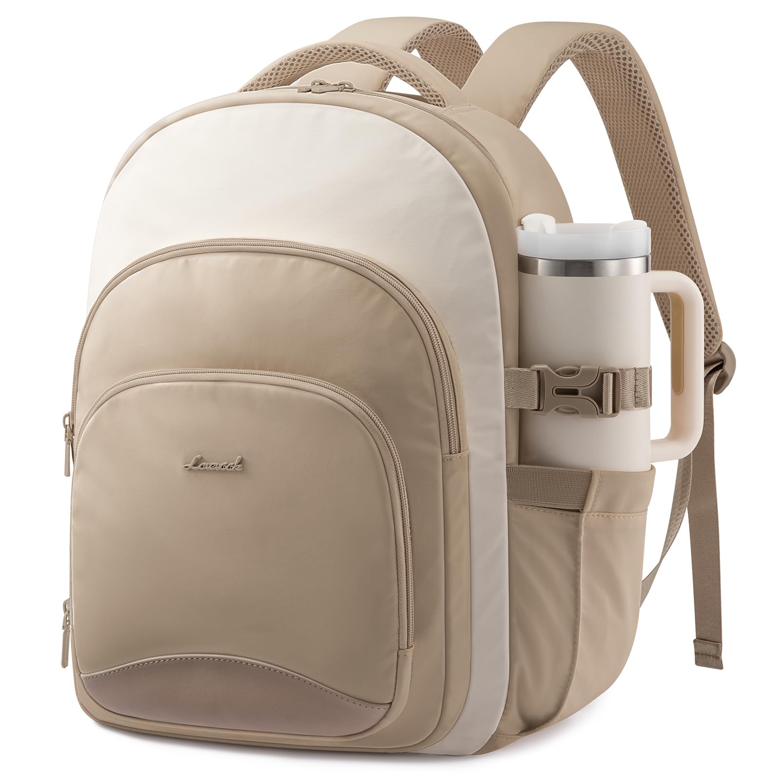LOVEVOOK Laptop Rucksack Damen 15,6 Zoll Schulrucksack Schultasche Teenager | Wasserdicht, Laptopfach, Elegant Backpack Arbeitsrucksack Tagesrucksäcke Daypack Reiserucksack für Uni Schule Business