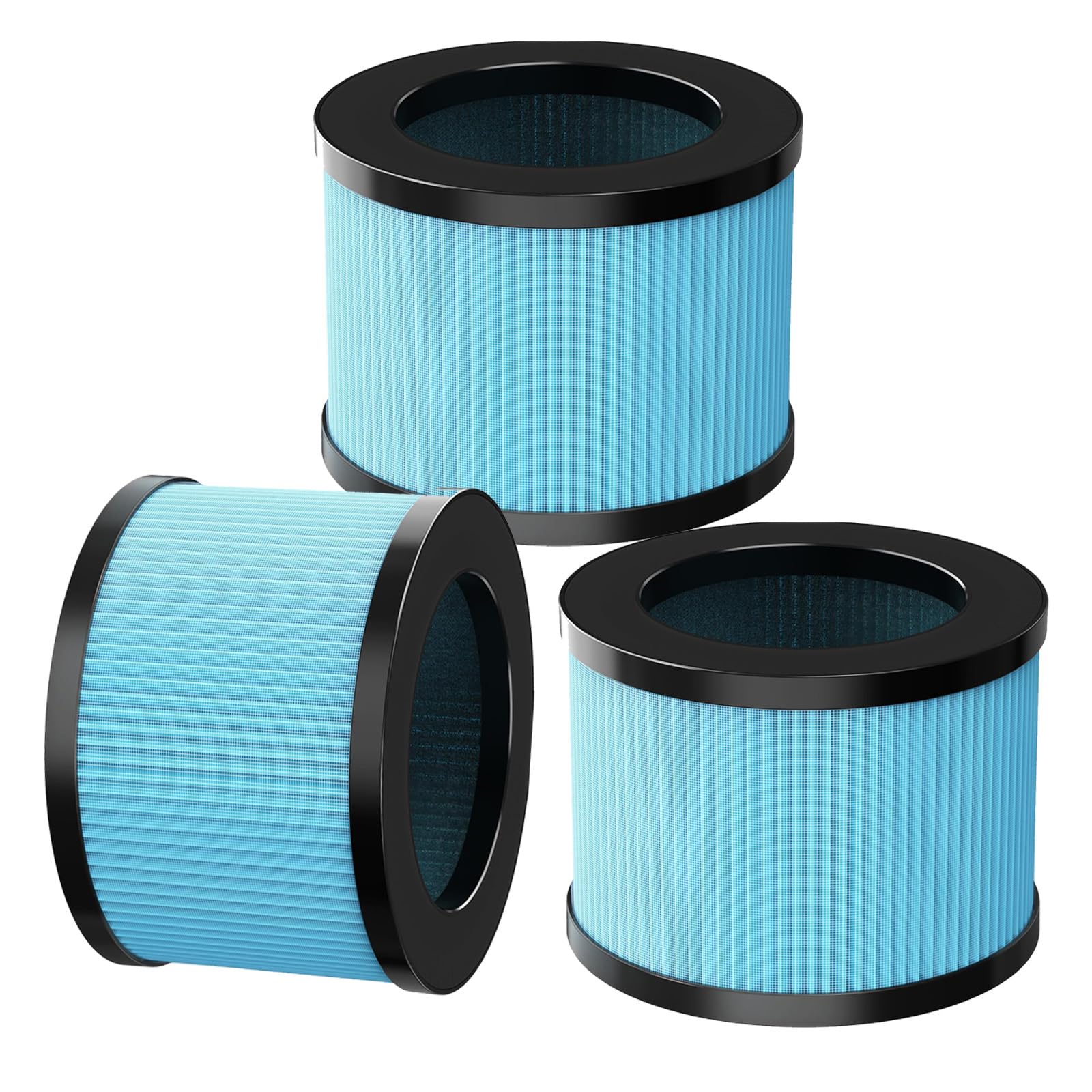 Filtros de carbón activado HEPA JH12 y JH01A de repuesto para purificador de aire AROEVE DH-JH12, filtro compuesto 4 en 1, piezas # DH-JH12LX (paquete de 3)