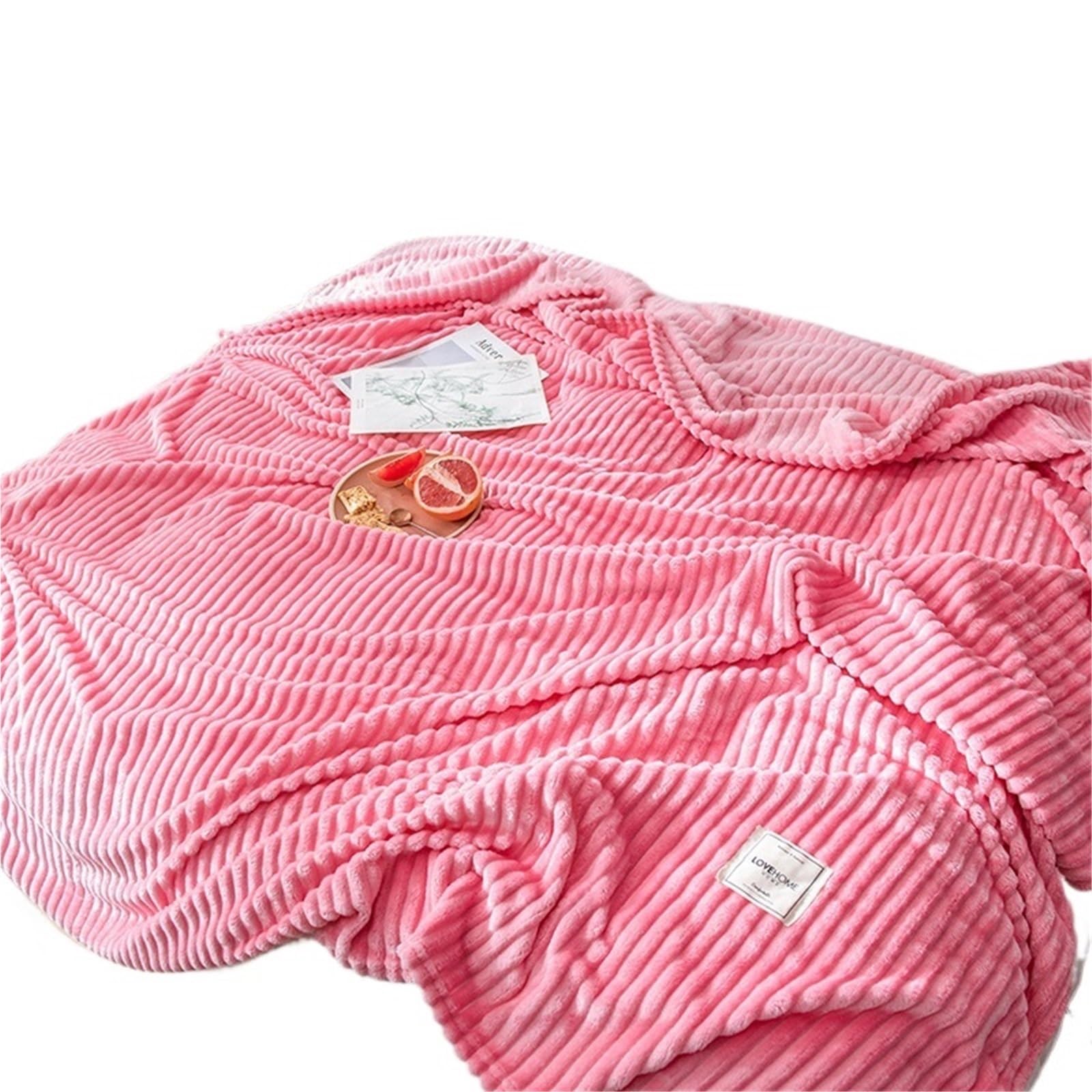GSJNHY Cooling Blankets Pattern Hugging Blanket Is Suitable For Sofas Beds-blankets Soft And Sweatshirt for summer(Pink,120X200cm 0.54kg)