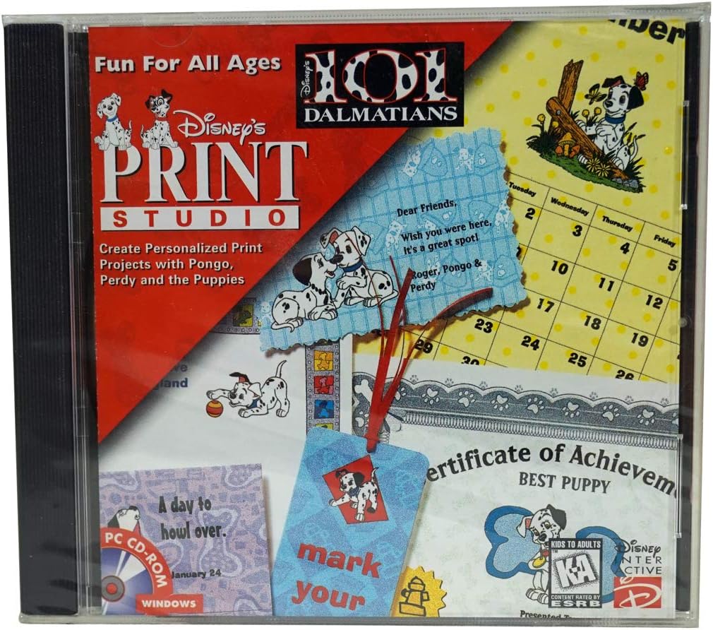 101 DALMATIANS PRINT STUDIO (Jewel Case)
