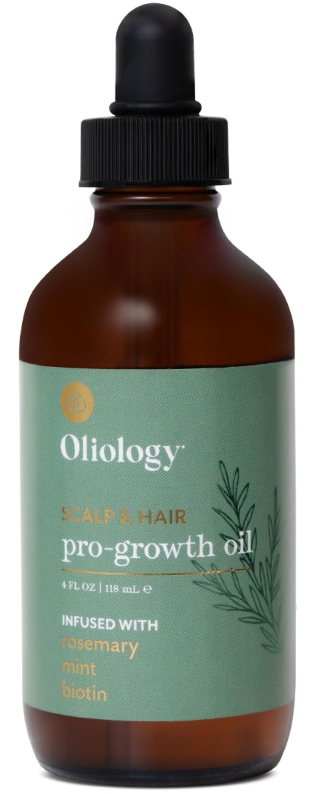 Oliology Scalp & Hair Oil – Nourishing & Strengthening Formula with Rosemary Mint & Biotin | Lightweight & Non-Greasy | Adds Shine & Hydration | 4 (Fl