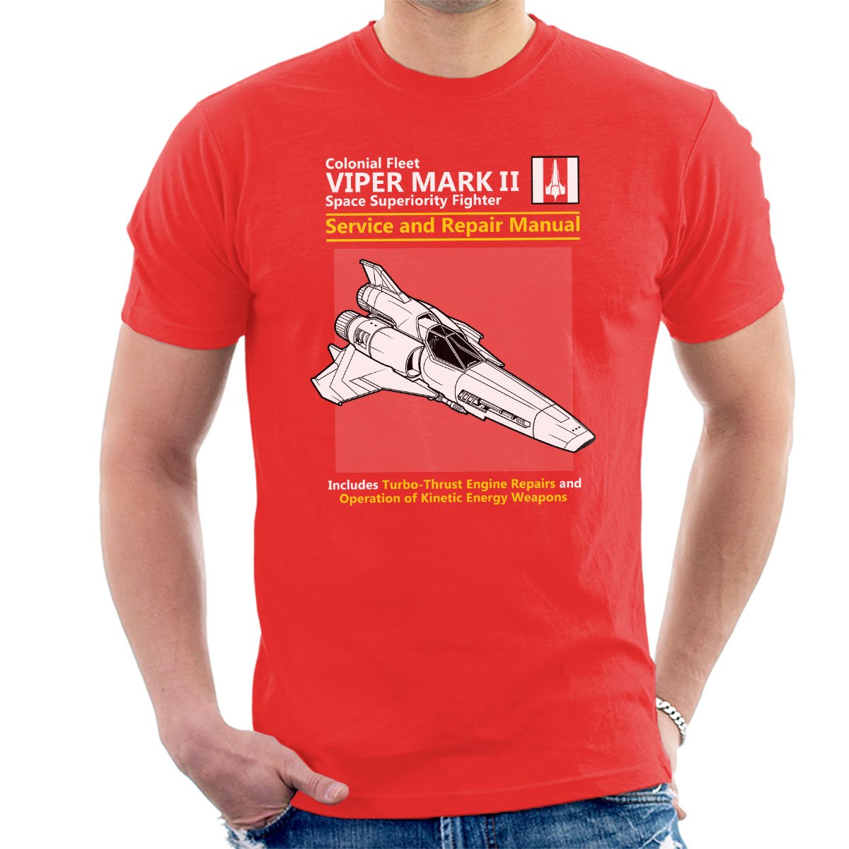 Battlestar Galactica Viper Service And Repair Manual Men's T-Shirt