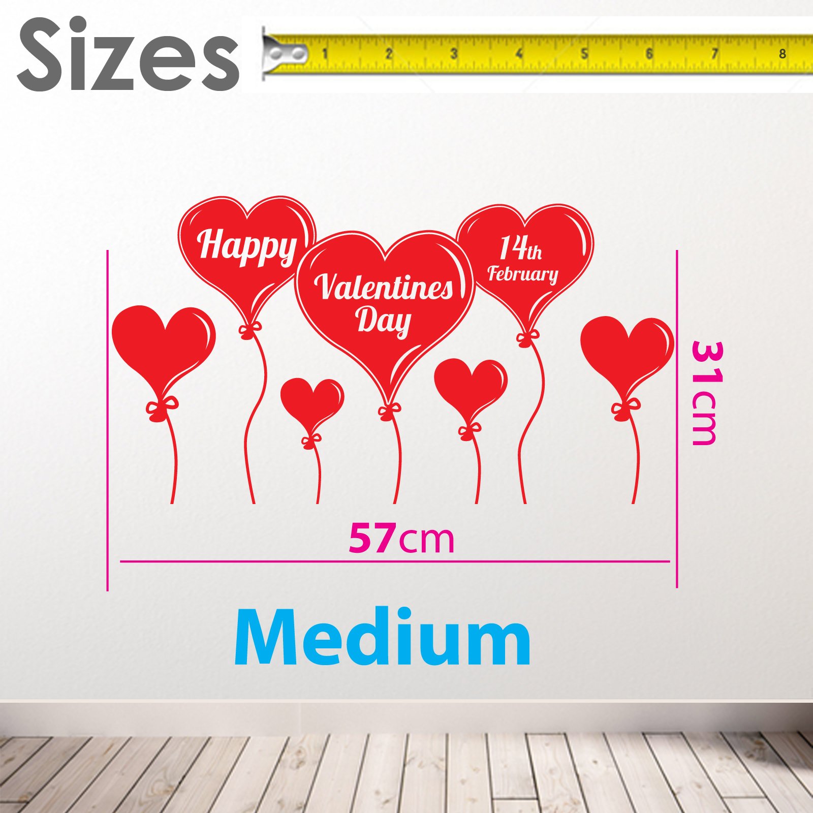 VEYLIN 300 Stück Valentinstag-Fensteraufkleber – Entfernbare Vinyl-Herzen Für Fenster & Kühlschrank