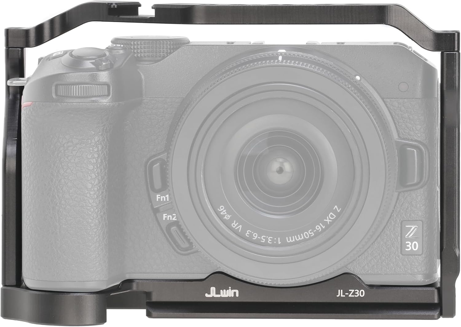 Hersmay Z 30 Camera Cage with Top Handle, Aluminium Full Cage for Nikon Z30 Camera Accessories with Quick Release Plate for Arca Stand, Cold Shoe, NATO Rail and 1/4" & 3/8" Holes