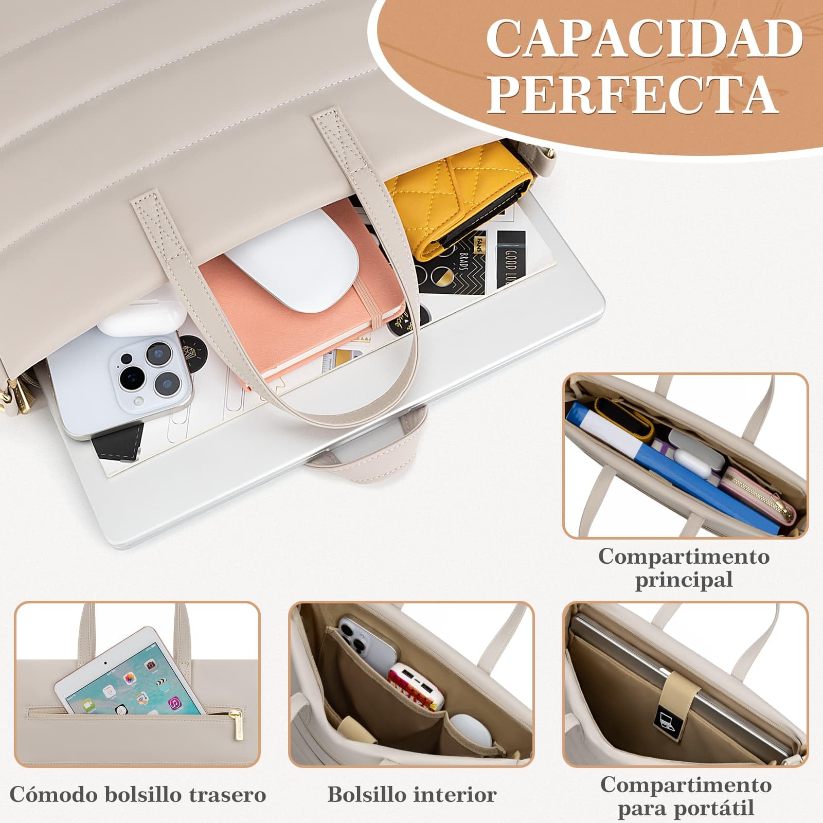 RAINYEAR 13-14 Pulgadas Bolsa de ordenador Portátil para Macbook Chromebook Notebook, Elegante del Caso para el Trabajo de Negocios de la Universidad, su cartera con Compartimento del Portátil