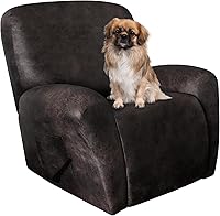 Vista 60 de Fundas para Silla Reclinable de Aspecto de Cuero, 4 Piezas, Funda Lazy Boy para Silla Reclinable, Funda de Sofá Suave, Protector de Muebles Lavable