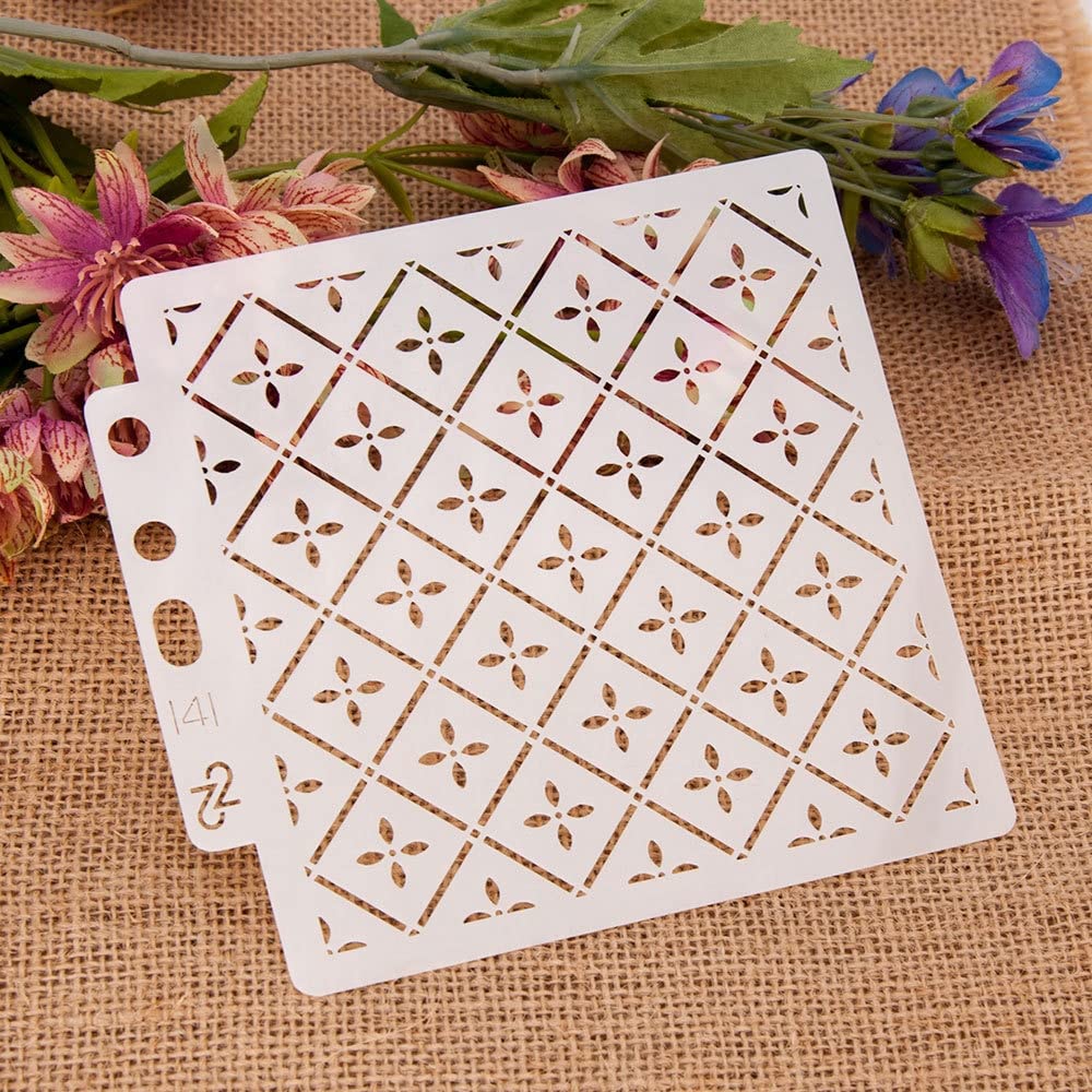 16 stencil con forme geometriche per bambini, disegni geometrici