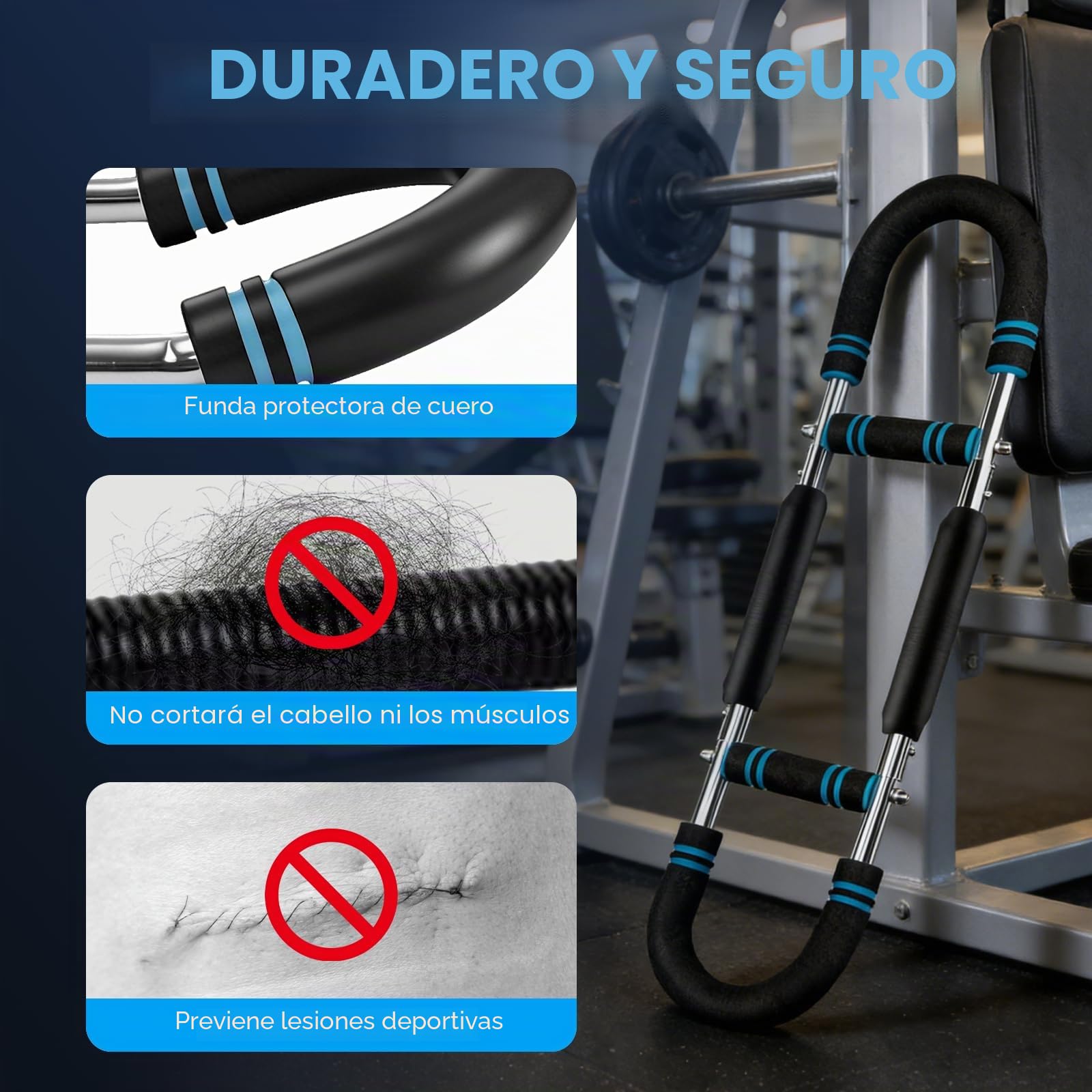 Entrenador de Brazos y Pecho, Power Twister Multifuncional en U Ajustable 30-50 kg para Brazos Hombros Pecho Espalda y Piernas Portátil y Desmontable | Ideal para brazos, hombros, pecho, espalda y piernas, portátil y desmontable, cómodo entrenamiento de c