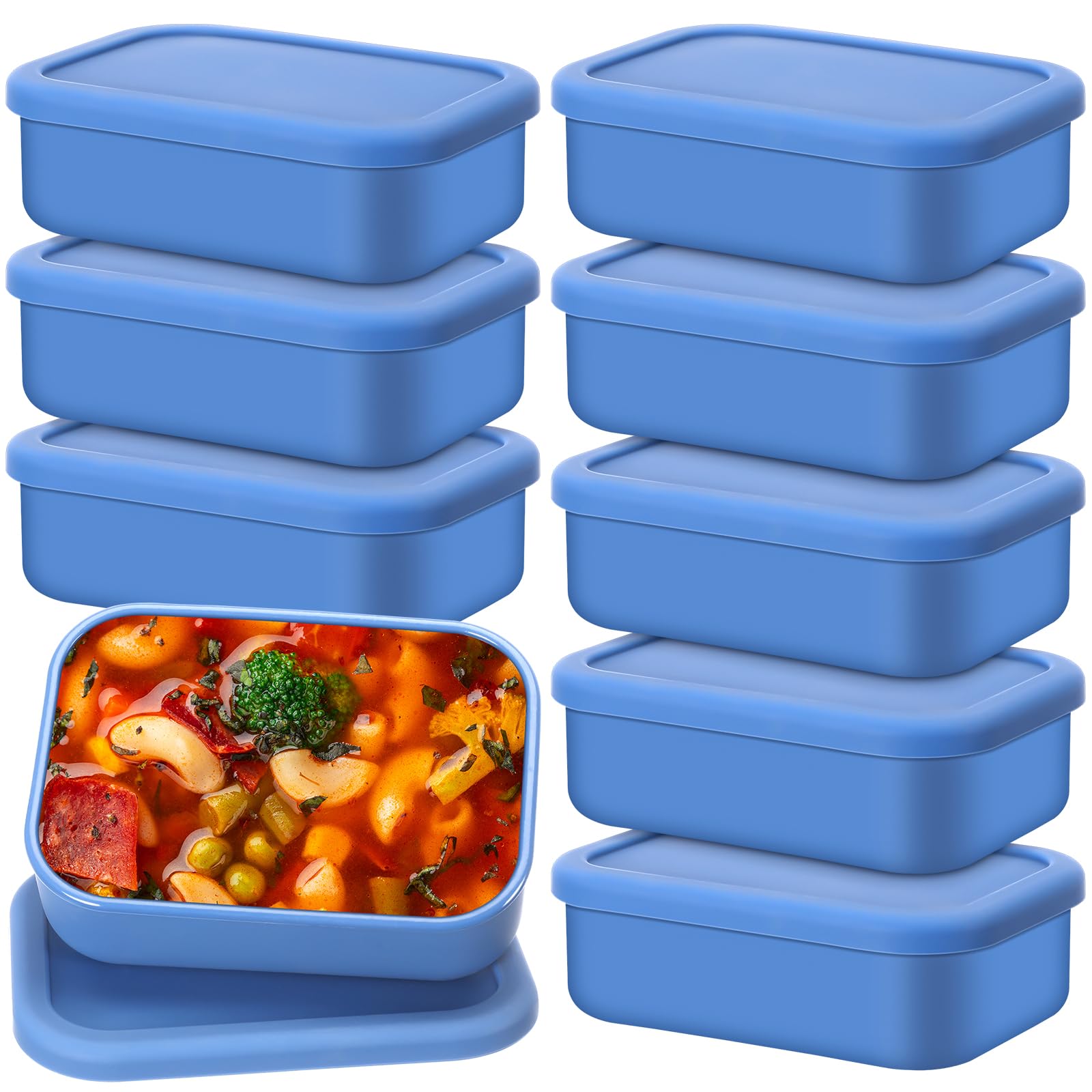 Nuogo 2 Cup Silicone Freezer Trays with Lids