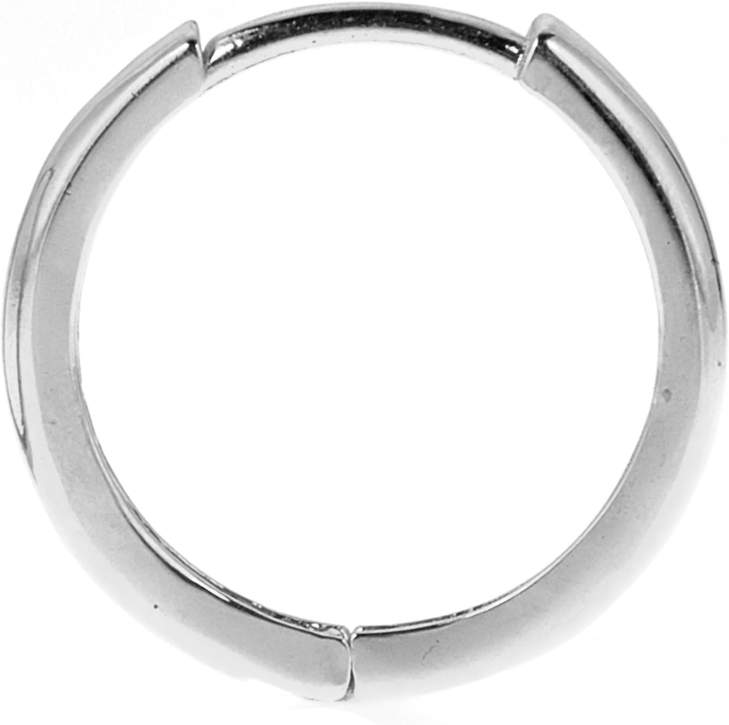 Ritastephens Real 14K Gold Single Hoop Earring for men or women-One hoop gold earring- not a pair sizes 10mm-0.39 inch and 13mm-0.51 inch