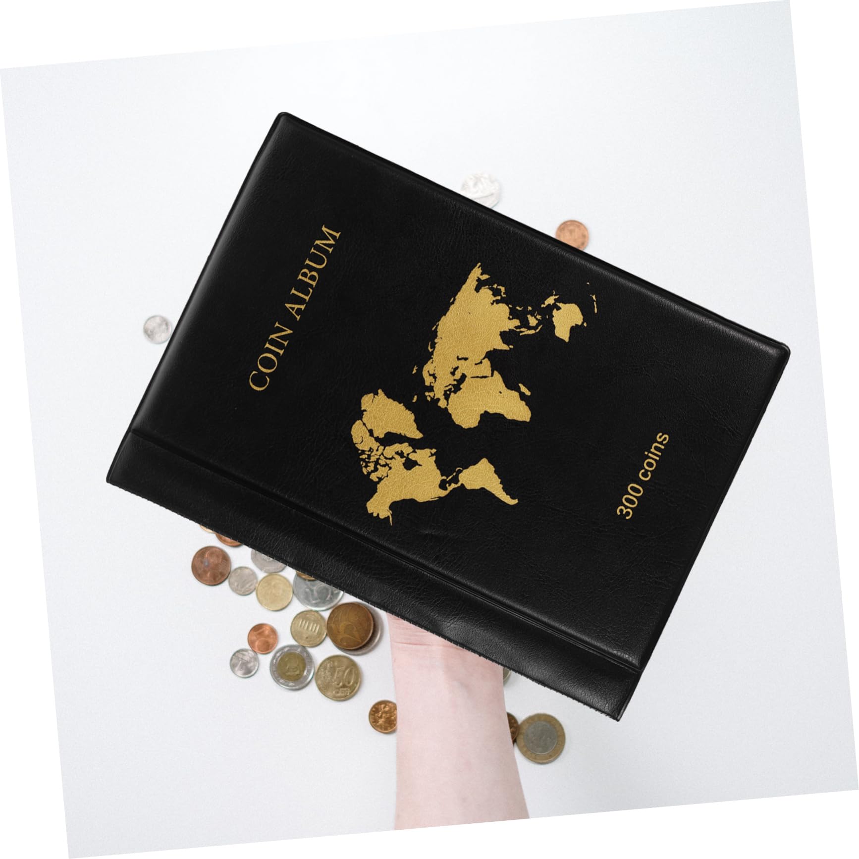TOYANDONA Album per Monete da Collezione Espositore Trasparente per Monete e Carta Moneta Raccoglitore Sicuro in PVC Robusto Custodia Elegante e Pratica