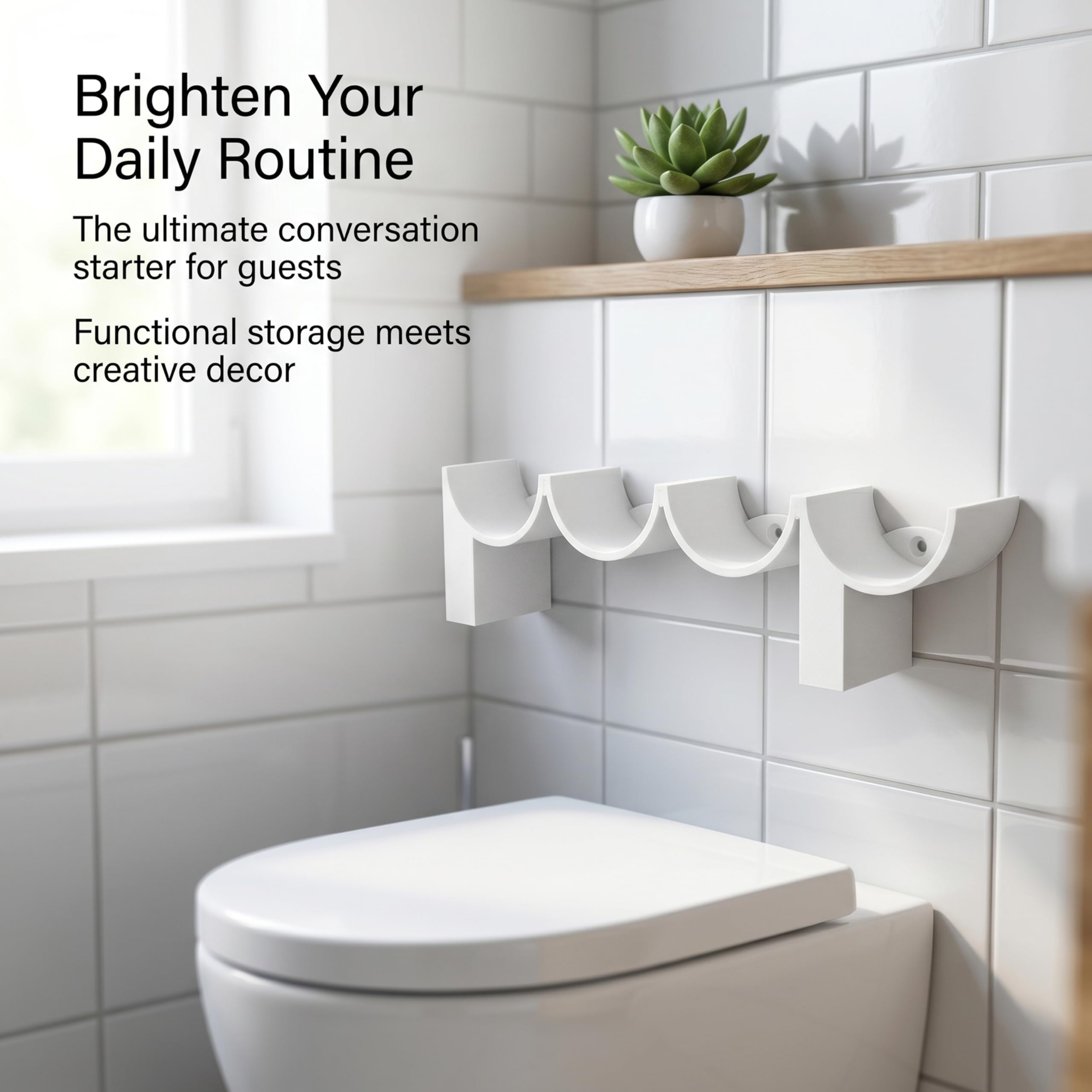 Poop Toilet Paper Holder Stand, 3D Printed Funny Bathroom Decor — Amazon image 7
